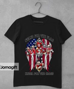 San Francisco 49ers Stand For The Flag Kneel For The Cross Shirt 1