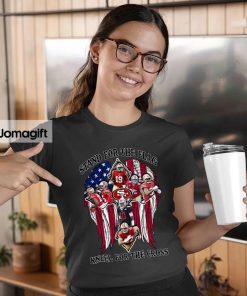 San Francisco 49ers Stand For The Flag Kneel For The Cross Shirt 3