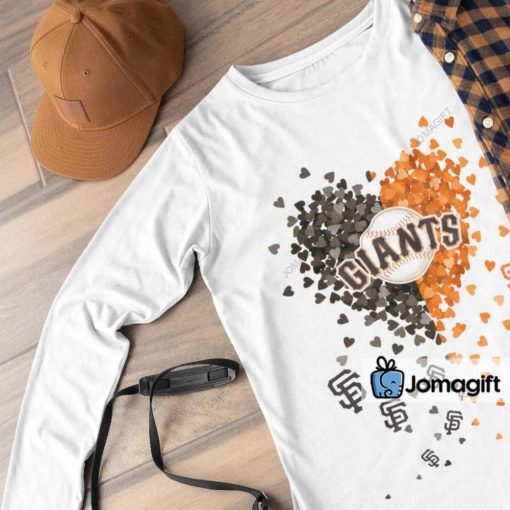 San Francisco Giants Long Sleeve Shirt Heart Shape