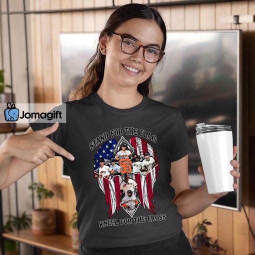 San Francisco Giants Stand For The Flag Kneel For The Cross Shirt