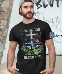 Seattle Seahawks Stand For The Flag Kneel For The Cross Shirt
