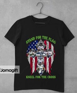 Seattle Seahawks Stand For The Flag Kneel For The Cross Shirt 1