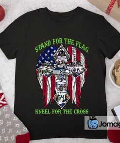 Seattle Seahawks Stand For The Flag Kneel For The Cross Shirt 2