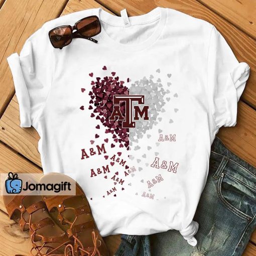 Texas A&M Aggies Heart Shirt, Hoodie, Sweater, Long Sleeve