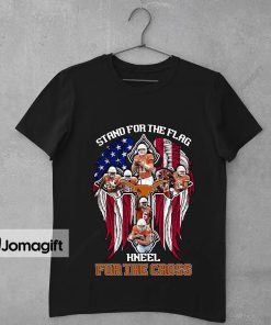 Texas Longhorns Stand For The Flag Kneel For The Cross Shirt 1