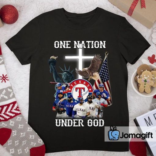 Texas Rangers One Nation Under God Shirt