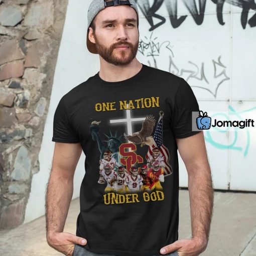 Unique USC Trojans One Nation Under God Shirt