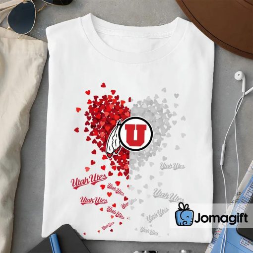 Utah Utes Heart Shirt, Hoodie, Sweater, Long Sleeve