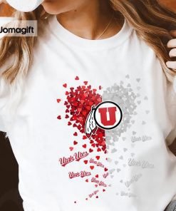 Utah Utes Heart Shirt Hoodie Sweater Long Sleeve 3
