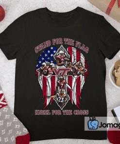 Virginia Tech Hokies Stand For The Flag Kneel For The Cross Shirt 2