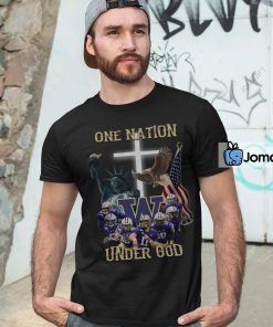 Washington Huskies One Nation Under God Shirt 4
