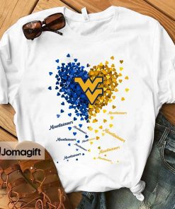 West Virginia Mountaineers Heart Shirt, Hoodie, Sweater, Long Sleeve