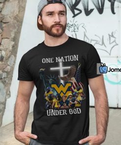 Unique West Virginia Mountaineers One Nation Under God Shirt