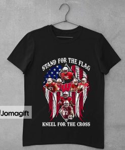 Wisconsin Badgers Stand For The Flag Kneel For The Cross Shirt 1