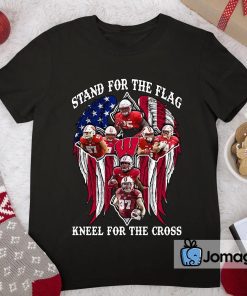 Wisconsin Badgers Stand For The Flag Kneel For The Cross Shirt 2