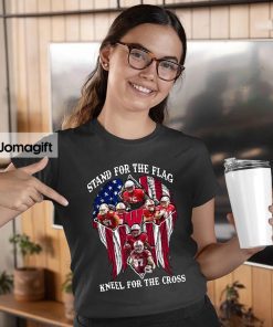 Wisconsin Badgers Stand For The Flag Kneel For The Cross Shirt 3