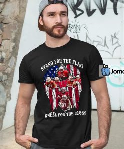 Wisconsin Badgers Stand For The Flag Kneel For The Cross Shirt 4
