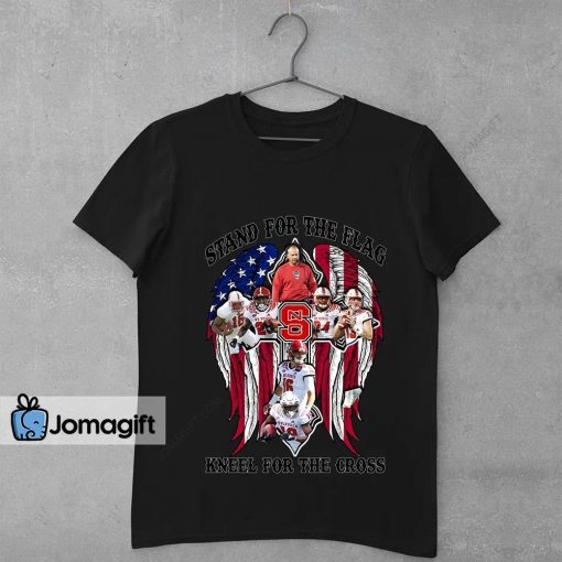 nc state wolfpack Stand For The Flag Kneel For The Cross Shirt