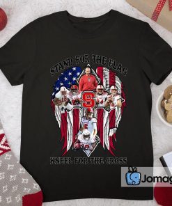 nc state wolfpack Stand For The Flag Kneel For The Cross Shirt 2