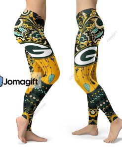 Boho Green Bay Packers Leggings 2