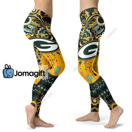 Boho Green Bay Packers Leggings Special Edition