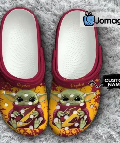 Custom Name Arizona Cardinals Baby Yoda Crocs Shoes Limited Edition