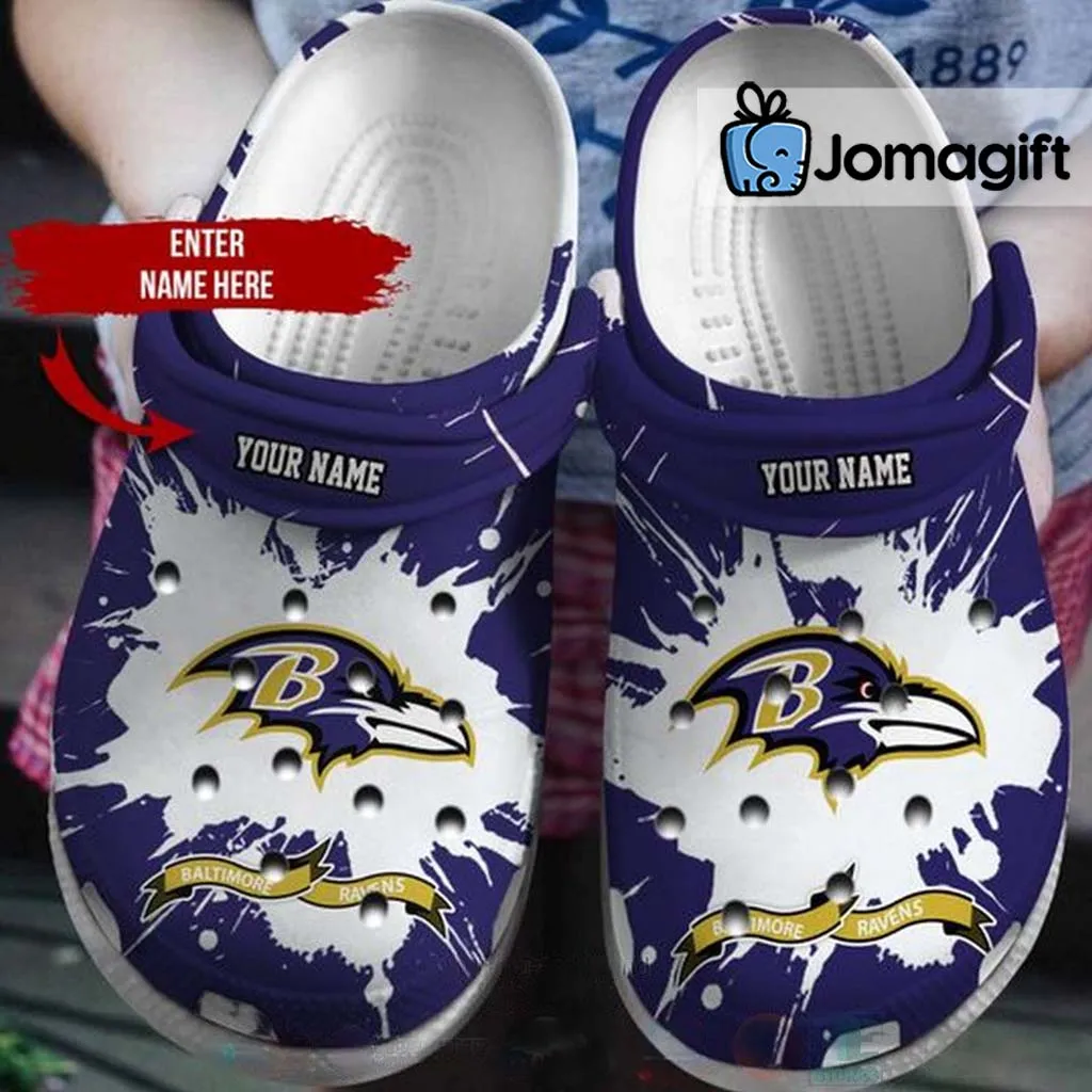Custom Name Baltimore Ravens Crocs Shoes Limited Edition