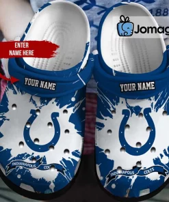 Custom Name Indianapolis Colts Crocs Shoes 3