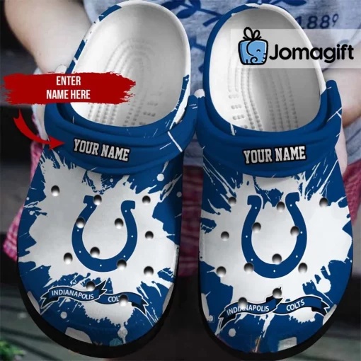 Custom Name Indianapolis Colts Crocs Shoes