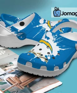 Custom Name Los Angeles Chargers Crocs Shoes 3