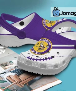 Custom Name Minnesota Vikings Crocs Shoes 3