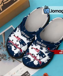 Custom Name New England Patriots Crocs Shoes 2