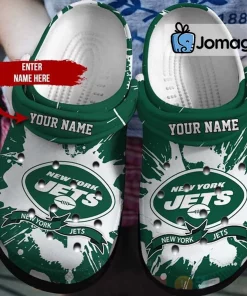 New York Jets Football Ripped Claw Crocs Clog Shoes