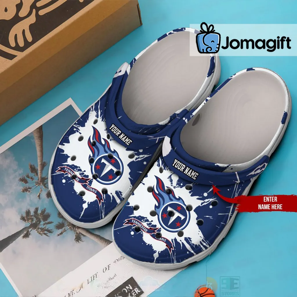 Custom Name Tennessee Titans Crocs Shoes 2