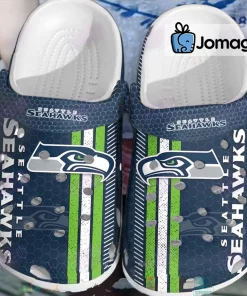 Custom Seattle Seahawks Football Ripped Claw Crocs Clog Shoes