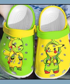 0lP9IROn Baby Grinch and Pikachu crocs clog crocband1