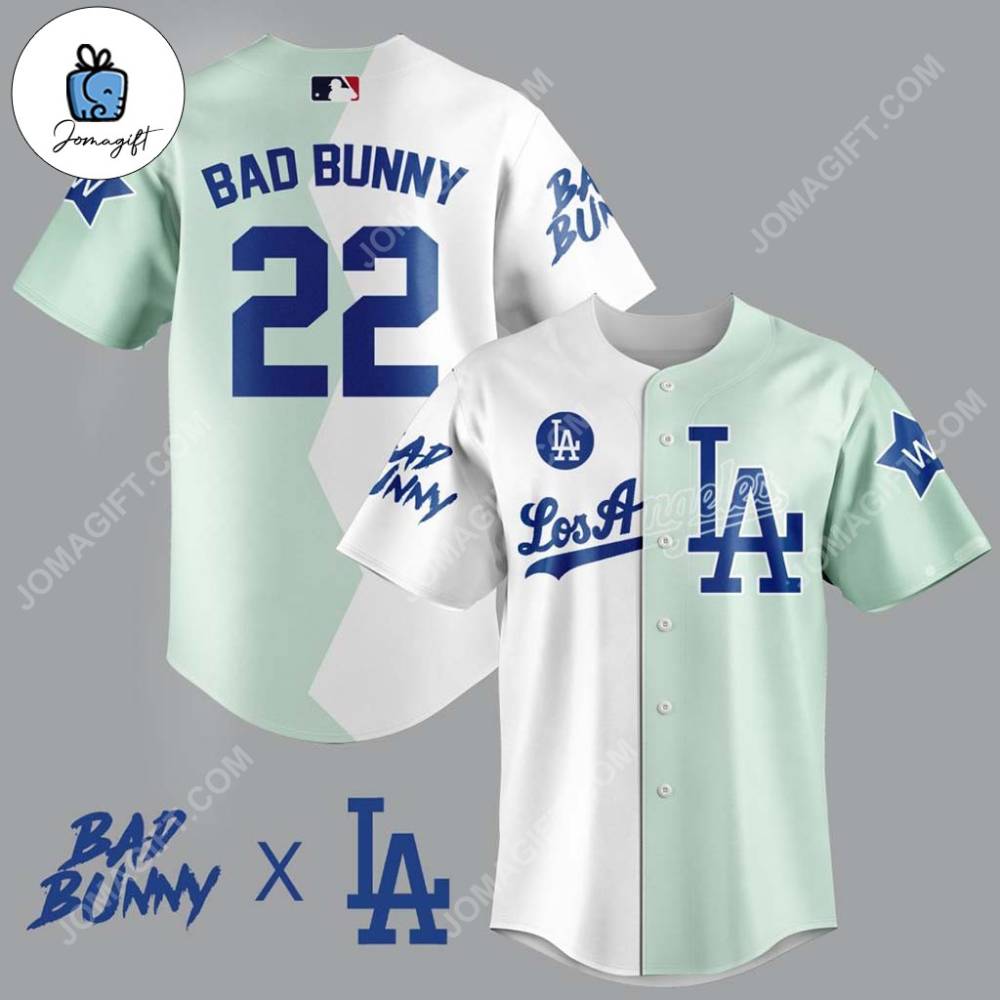 Bad Bunny Los Angeles Dodgers Baseball Jersey