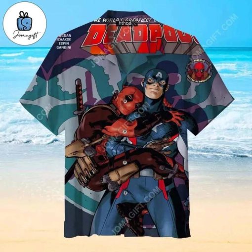 Captain America and Deadpool Hawaiian Shirt