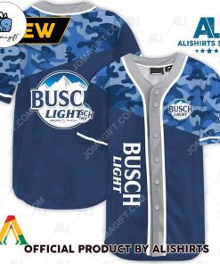 Classic Camouflage Busch Light Baseball Jersey 1