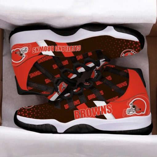 Best Cleveland Browns Air Jordan 11 Shoes