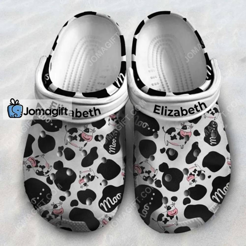 Cow Print Slippers