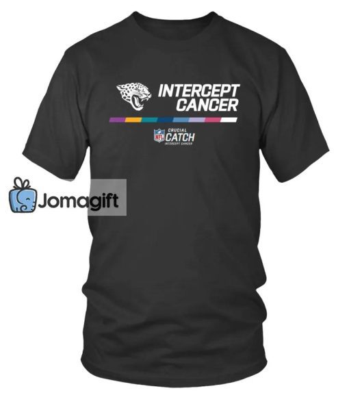 Crucial Catch Intercept Cancer Jacksonville Jaguars Long Sleeve Shirt Hoodie