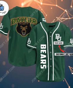 Custom Baylor Bears Name Baseball Jersey 2
