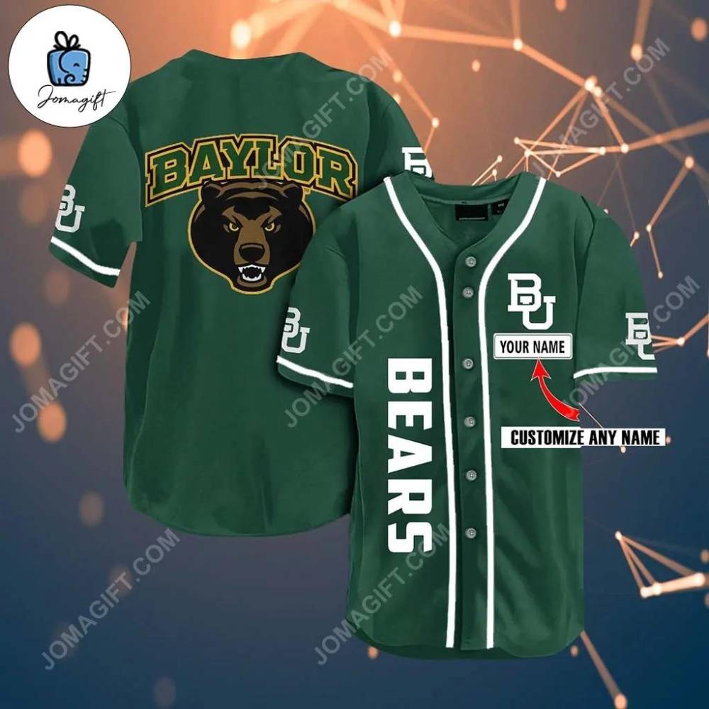 Baylor Bears Name Baseball Jersey