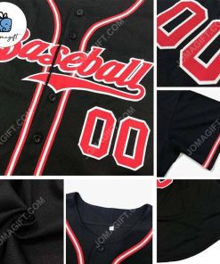 Custom Cream Red-Royal American Flag Baseball Jersey