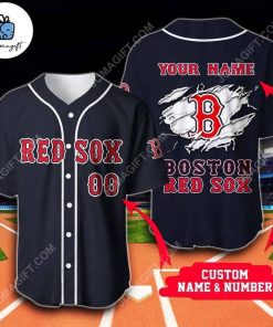 Boston Red Sox Baseball Jersey MLB Hello Kitty Custom Name & Number