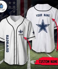 Custom Dallas Cowboys Baseball Jersey 1