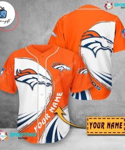 Custom Denver Broncos Baseball Jersey 1