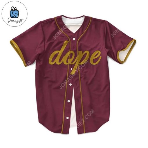 Custom Dope Baseball Jersey