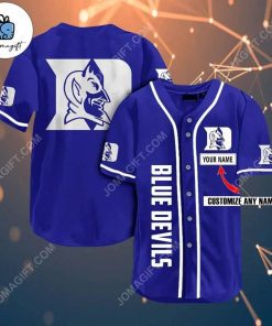 Custom Duke Blue Devils Baseball Jersey 2